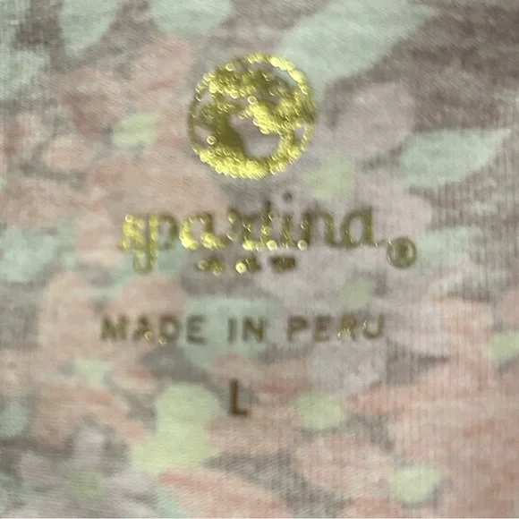 Spartina 449 Women's SzL Maritime Forest Wildflower Alisa Wrap Dress Cottagecore - Picture 4 of 4